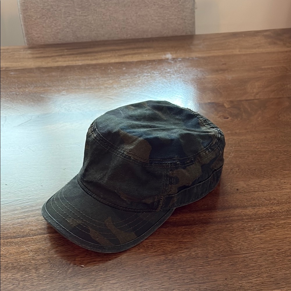 Target Men's Camo Military-Style Cap in Green and Black